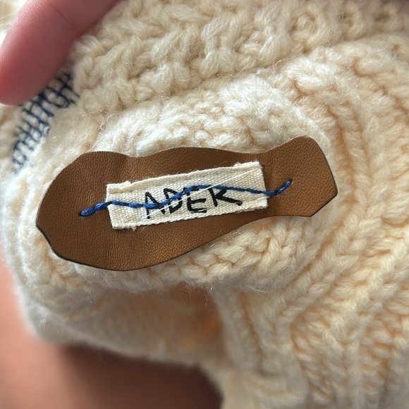 ADER ERROR embroidered cable-knit jumper - Picture 8 of 8